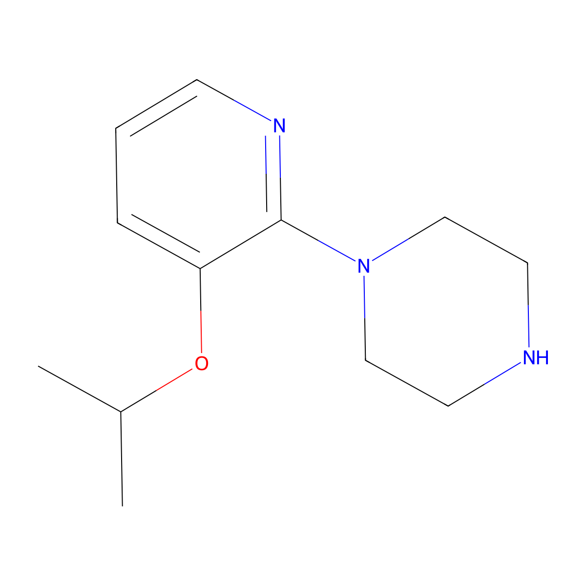 1-(3-Isopropoxypyridin-2-yl)piperazine molecular structure, CAS 184575-14-2