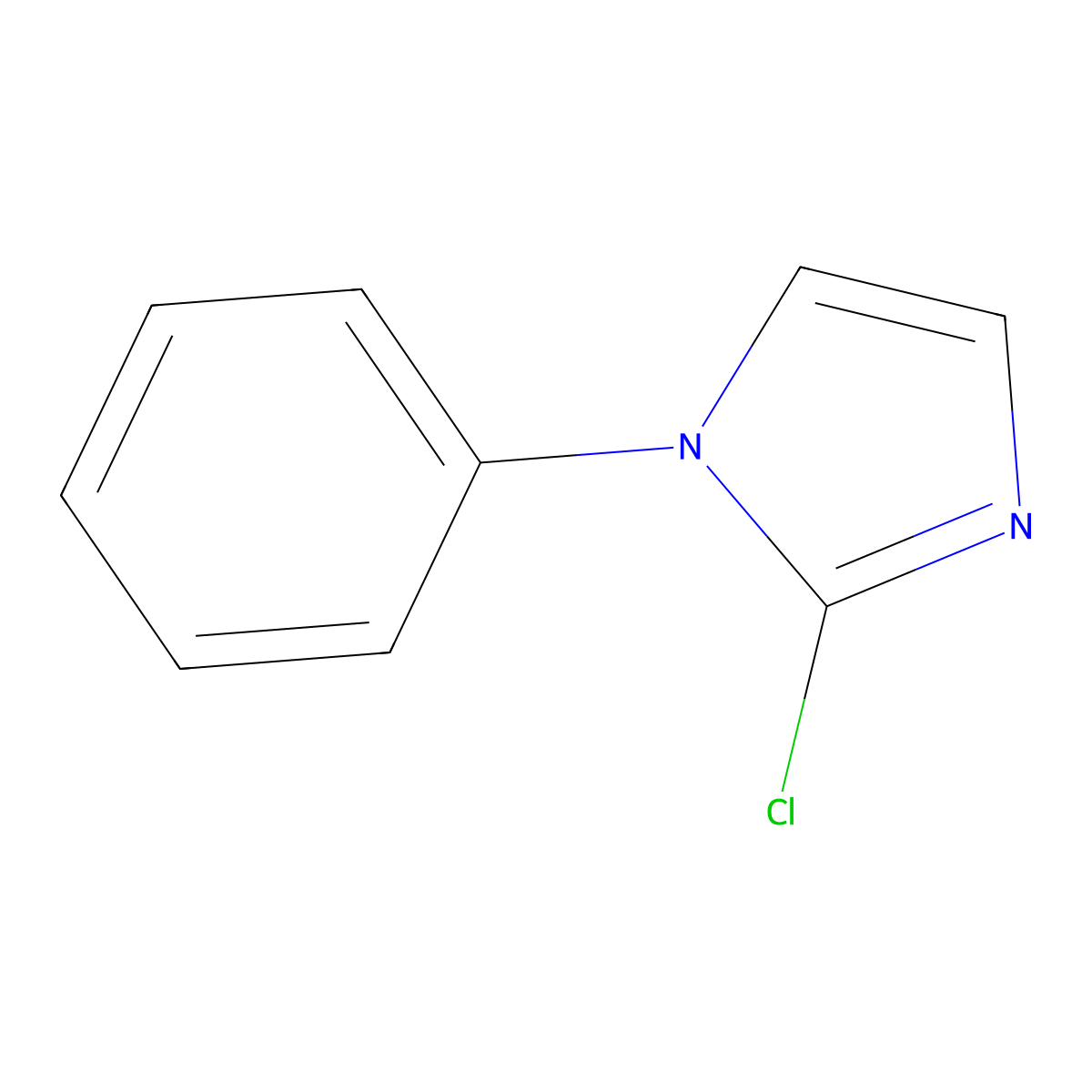 2-Chloro-1-phenyl-1H-imidazole molecular structure, CAS 184577-19-3