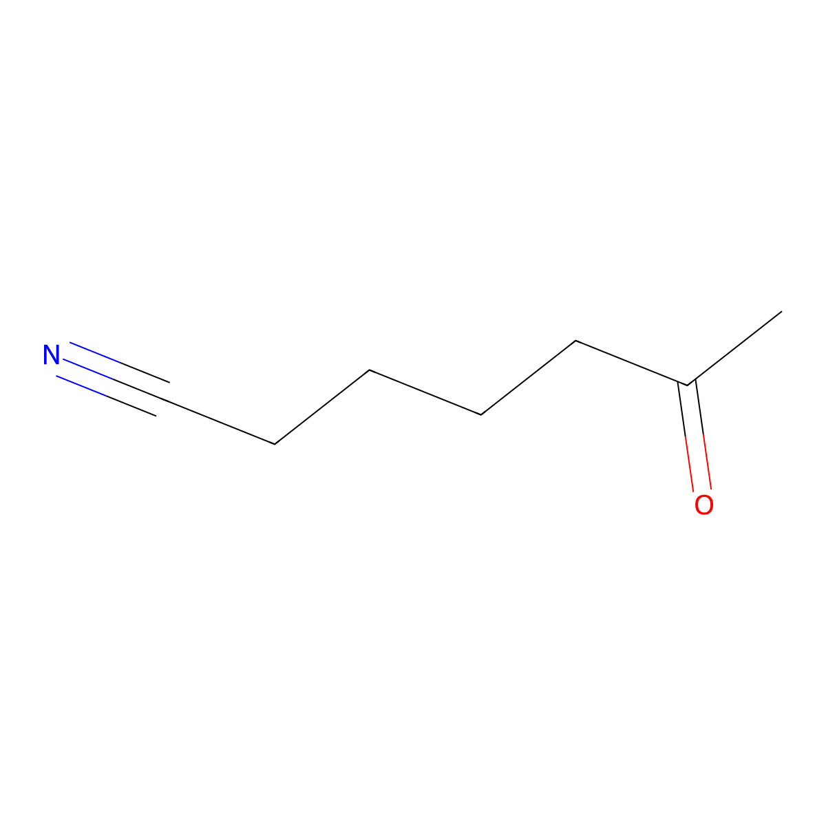 6-Oxoheptanenitrile molecular structure, CAS 18458-15-6