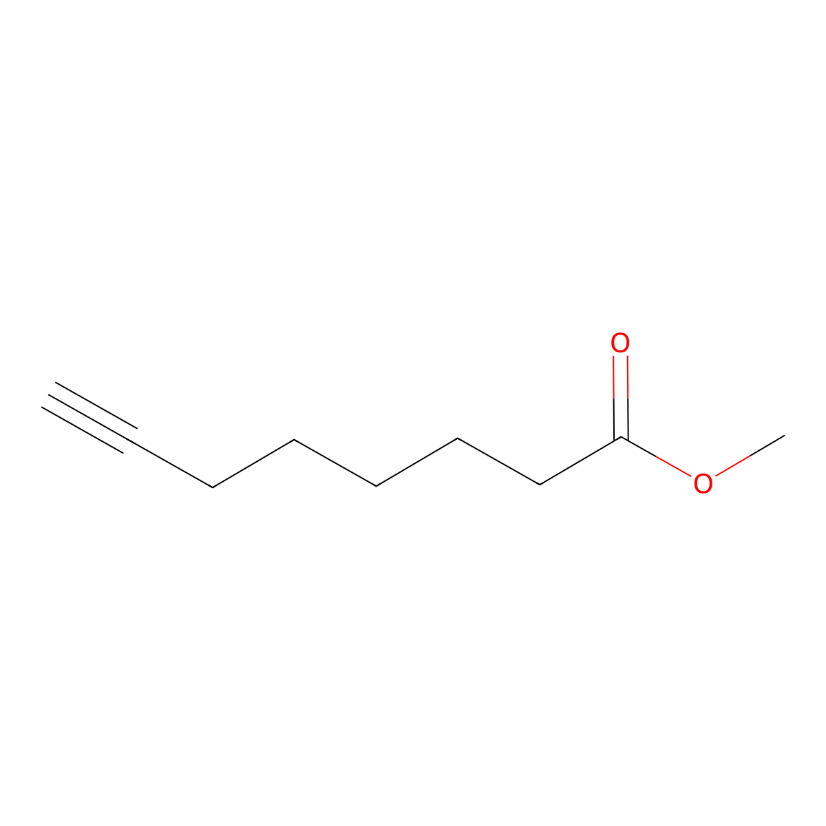 Methyl oct-7-ynoate molecular structure, CAS 18458-50-9