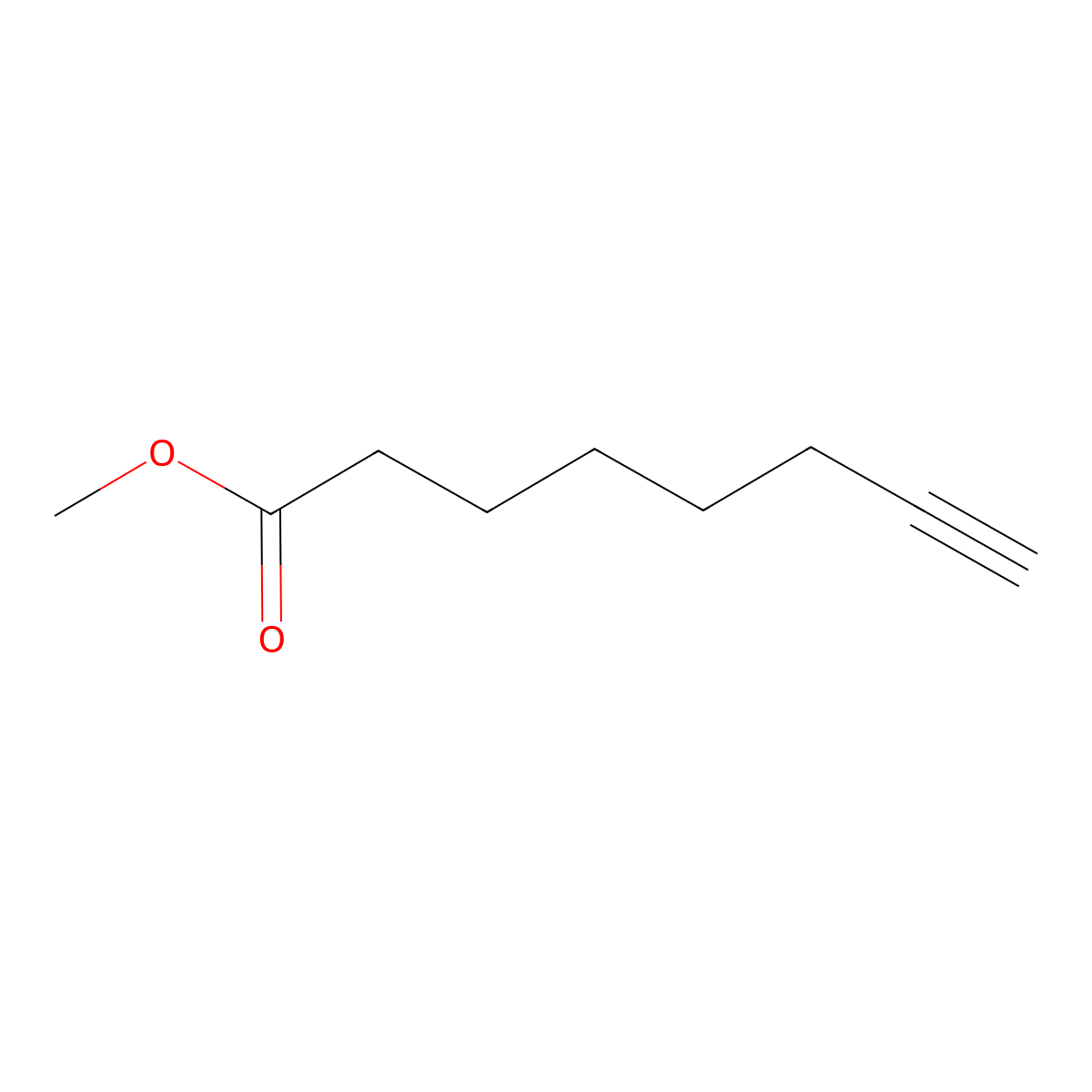 Methyl oct-7-ynoate molecular structure, CAS 18458-50-9