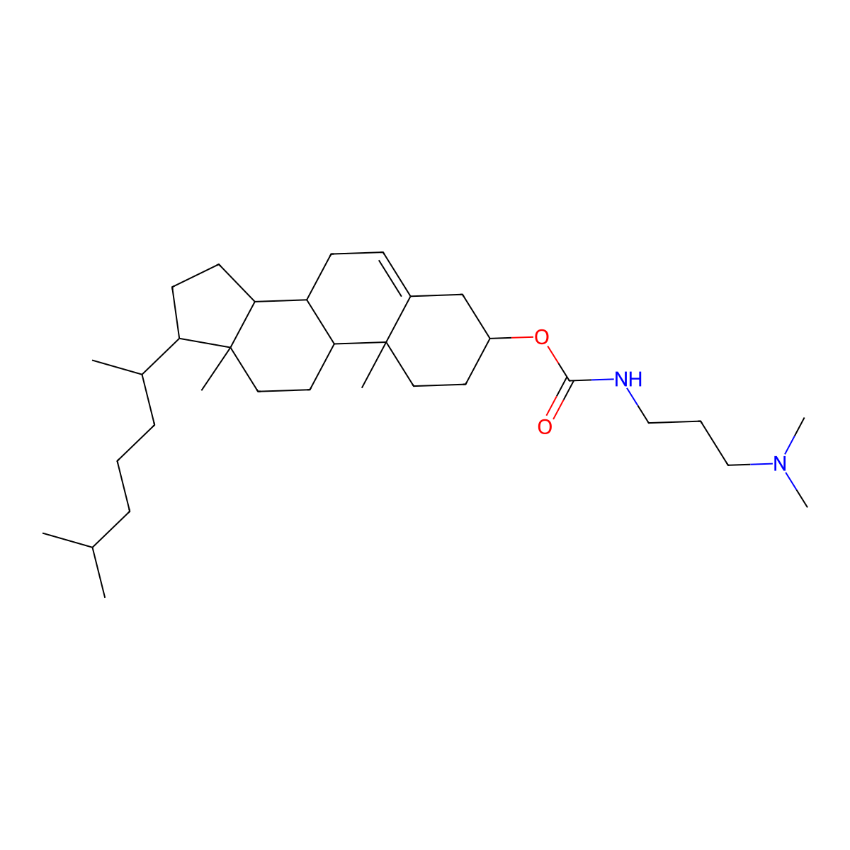 DMPAC-Chol molecular structure, CAS 184582-91-0