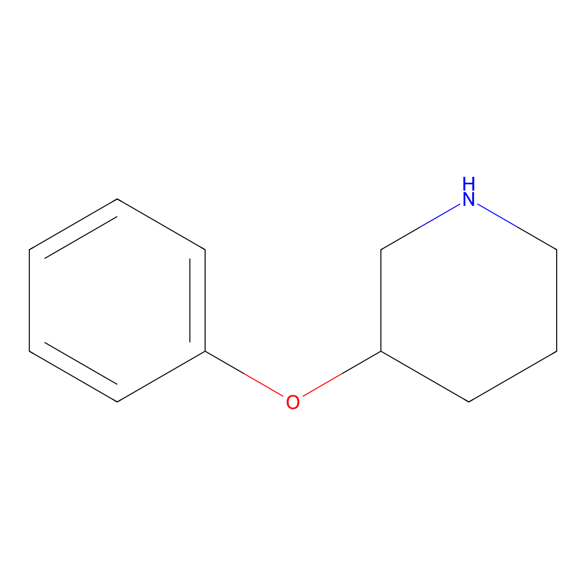 (3S)-3-phenoxypiperidine molecular structure, CAS 1845902-72-8
