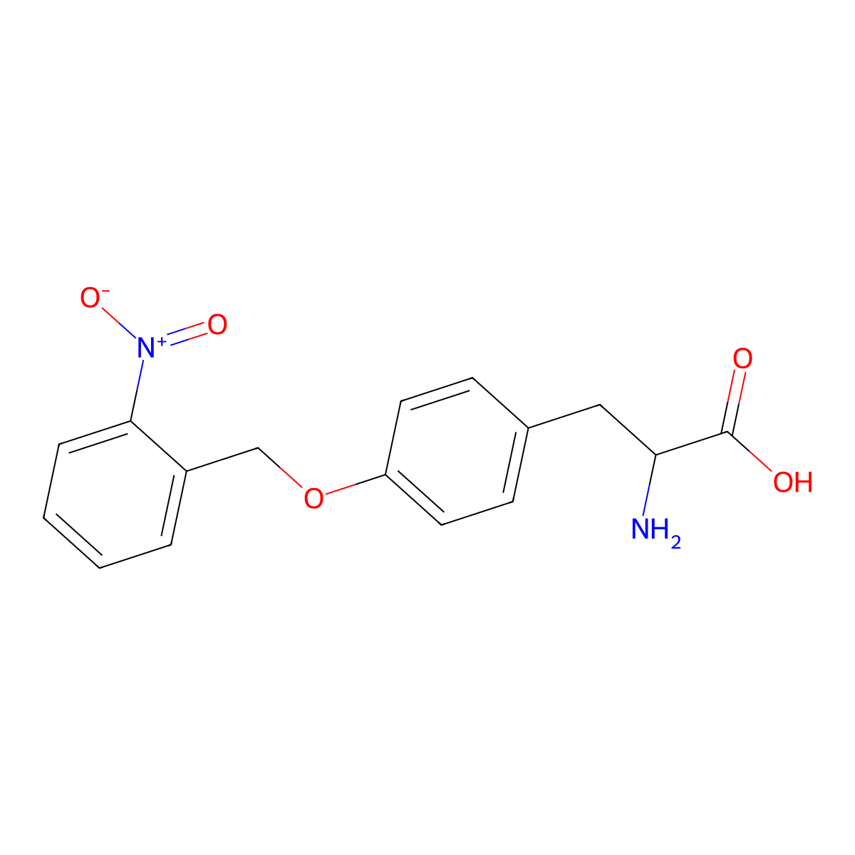 O-(2-Nitrobenzyl)-L-tyrosine molecular structure, CAS 184591-51-3