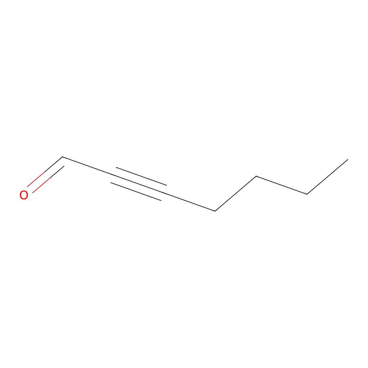 2-Heptynal molecular structure, CAS 1846-67-9