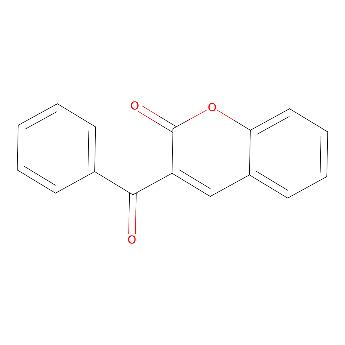 3-Benzoylcoumarin molecular structure, CAS 1846-74-8