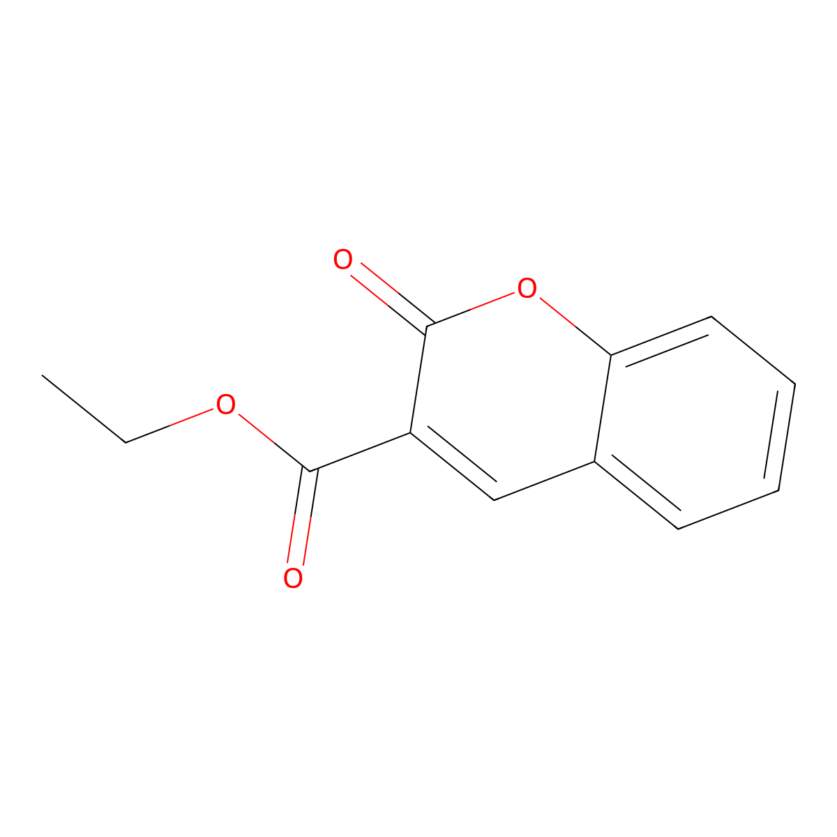 ethyl 2-oxo-2H-chromene-3-carboxylate molecular structure, CAS 1846-76-0