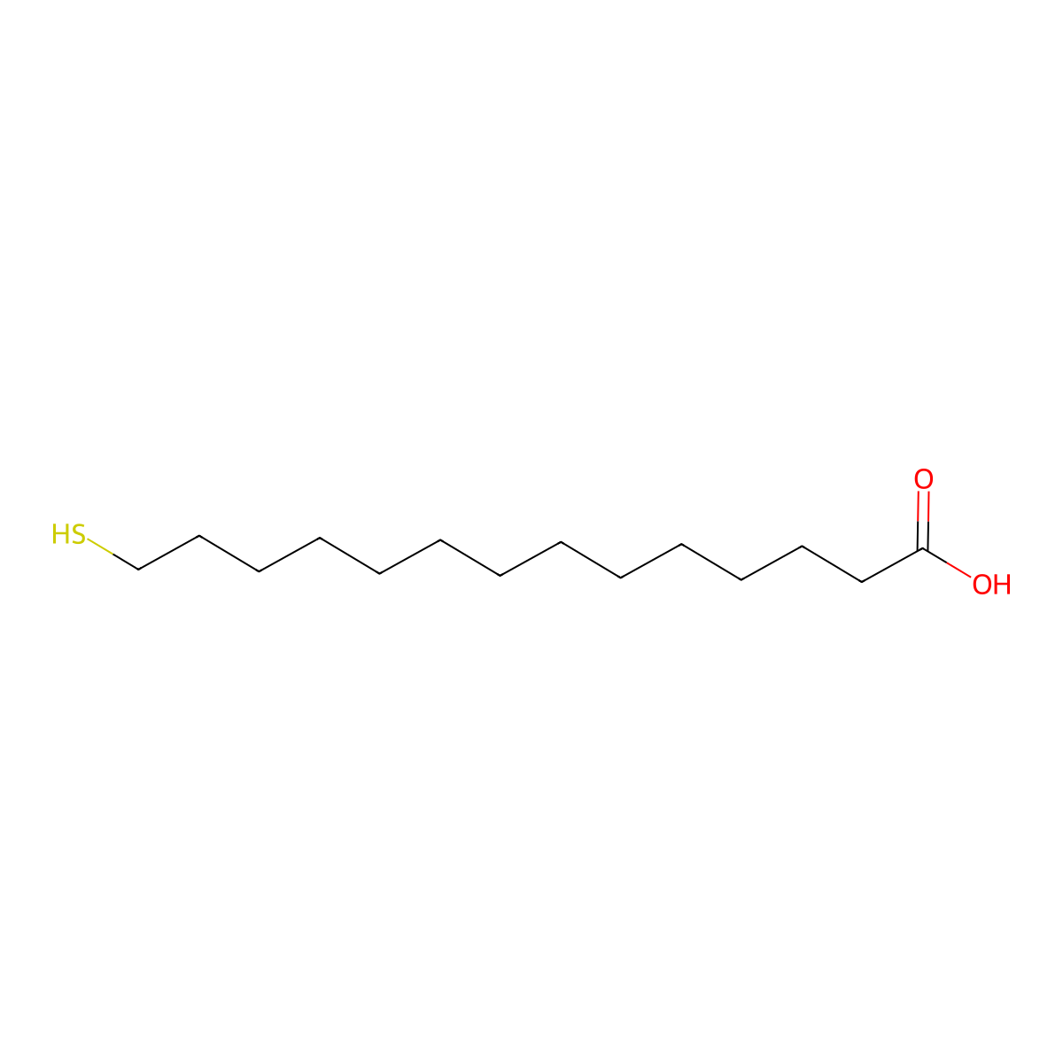 14-Mercaptotetradecanoic acid molecular structure, CAS 184639-68-7