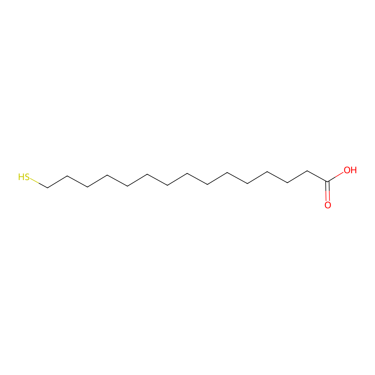 15-Sulfanylpentadecanoic acid molecular structure, CAS 184639-70-1
