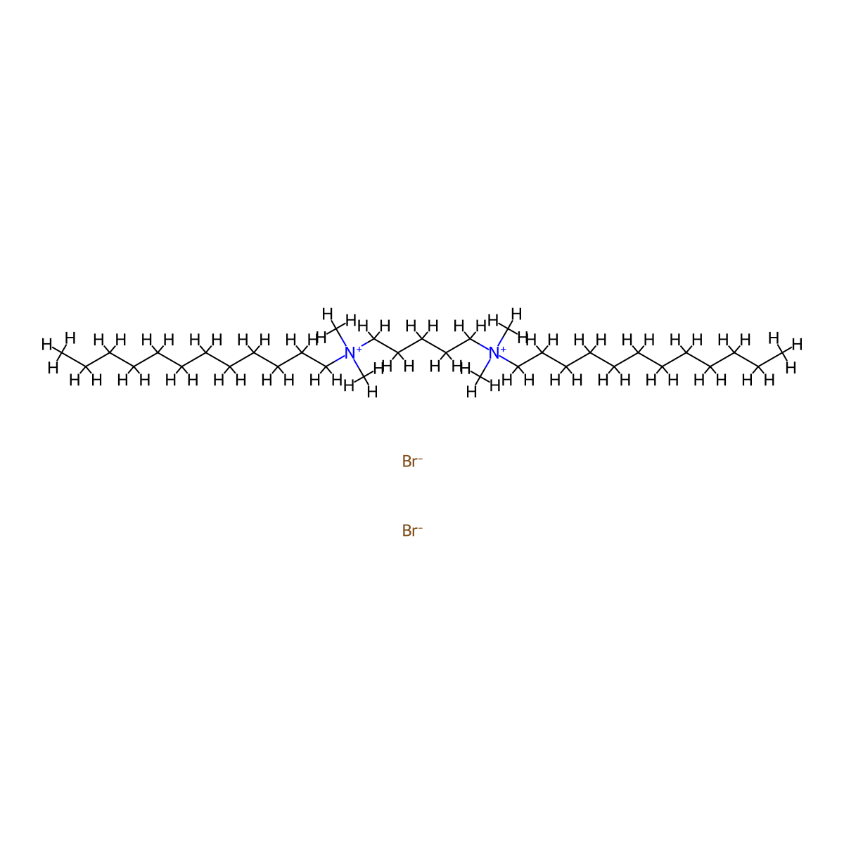 N1,N5-Didodecyl-N1,N1,N5,N5-tetramethylpentane-1,5-diaminium bromide molecular structure, CAS 18464-25-0