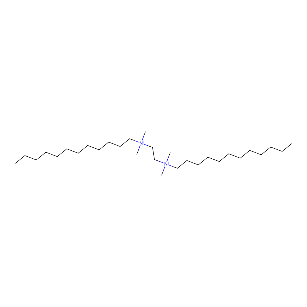 1,2-Ethanediaminium, N,N'-didodecyl-N,N,N',N'-tetramethyl- molecular structure, CAS 18464-56-7