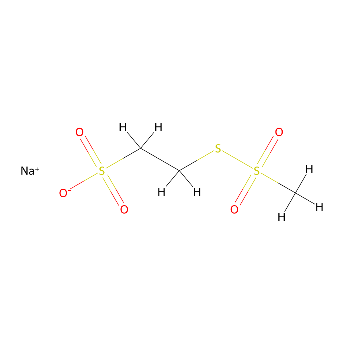 Sodium (2-sulfonatoethyl)methanethiosulfonate molecular structure, CAS 184644-83-5
