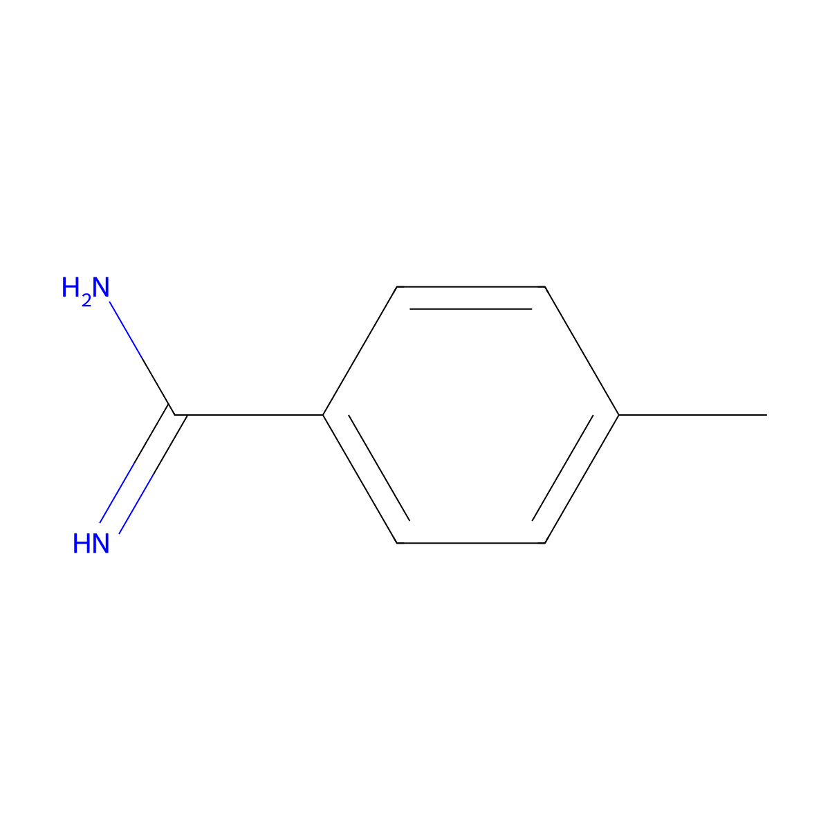 4-Toluamidine molecular structure, CAS 18465-11-7