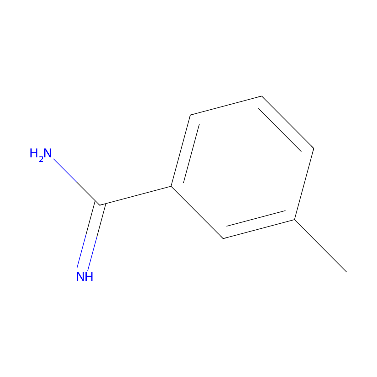 3-Methyl-benzamidine molecular structure, CAS 18465-28-6
