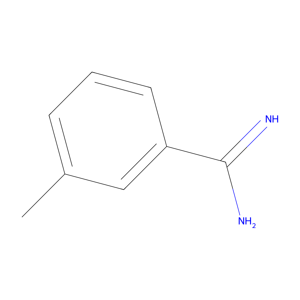 3-Methyl-benzamidine molecular structure, CAS 18465-28-6