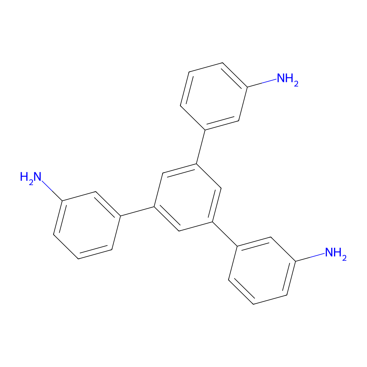 5'-(3-Aminophenyl)-[1,1':3',1''-terphenyl]-3,3''-diamine molecular structure, CAS 184650-02-0