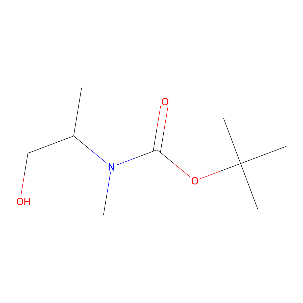 N-Boc-(R)-2-(methylamino)propan-1-ol molecular structure, CAS 1846685-75-3