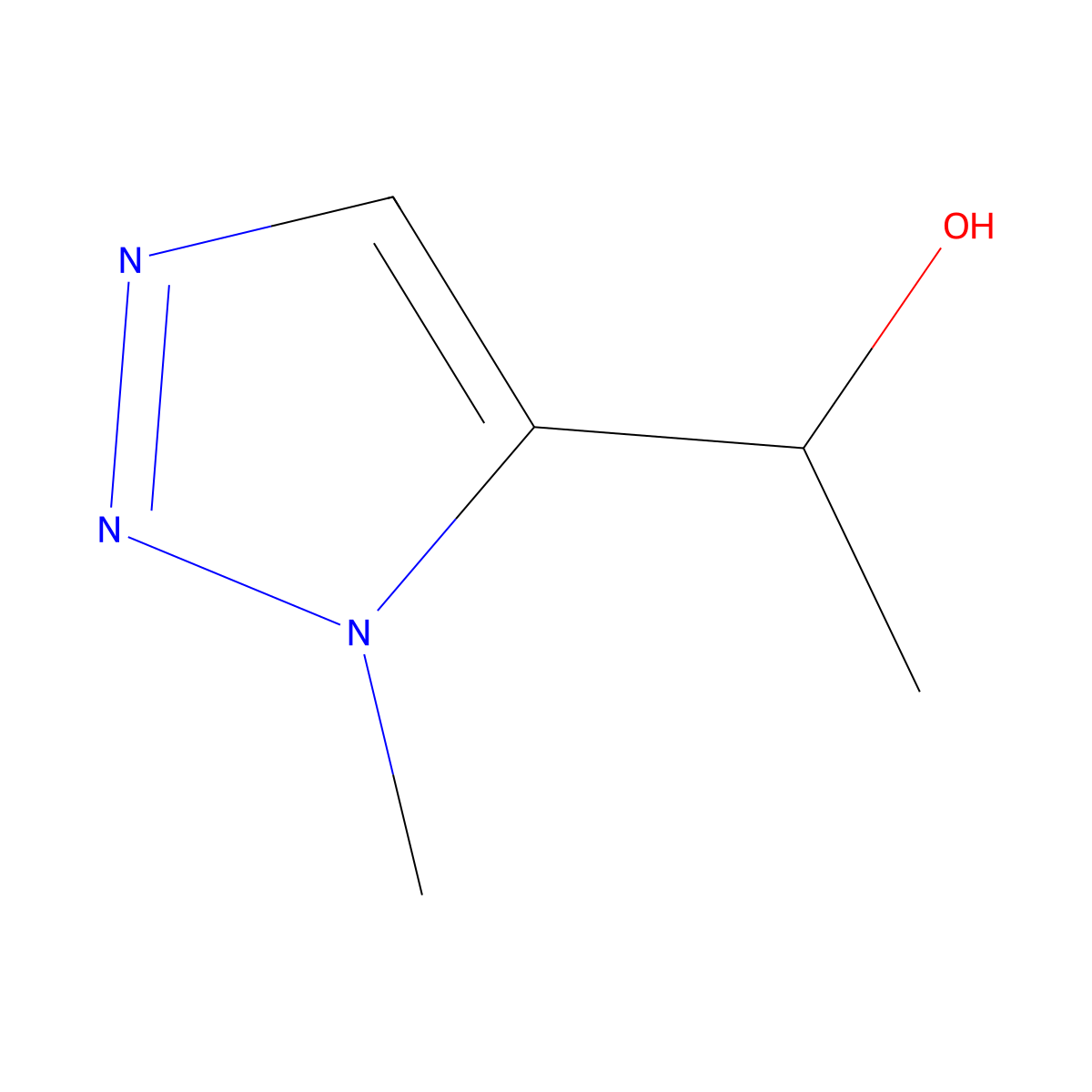 (1S)-1-(1-methyl-1H-1,2,3-triazol-5-yl)ethan-1-ol molecular structure, CAS 1846687-41-9