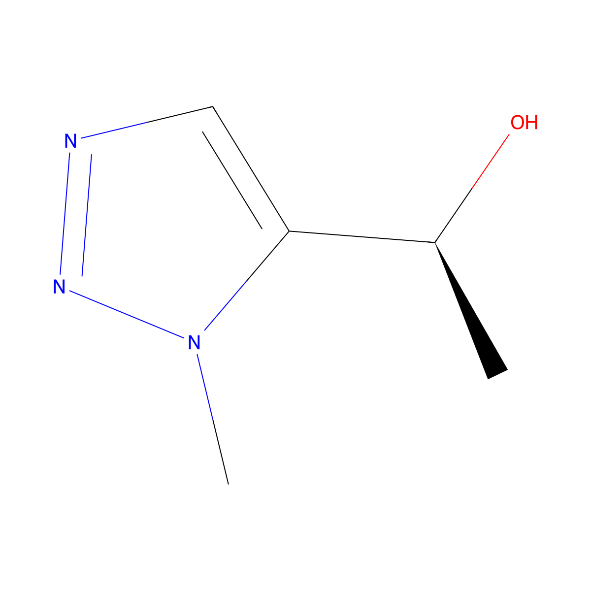 (1S)-1-(1-methyl-1H-1,2,3-triazol-5-yl)ethan-1-ol molecular structure, CAS 1846687-41-9