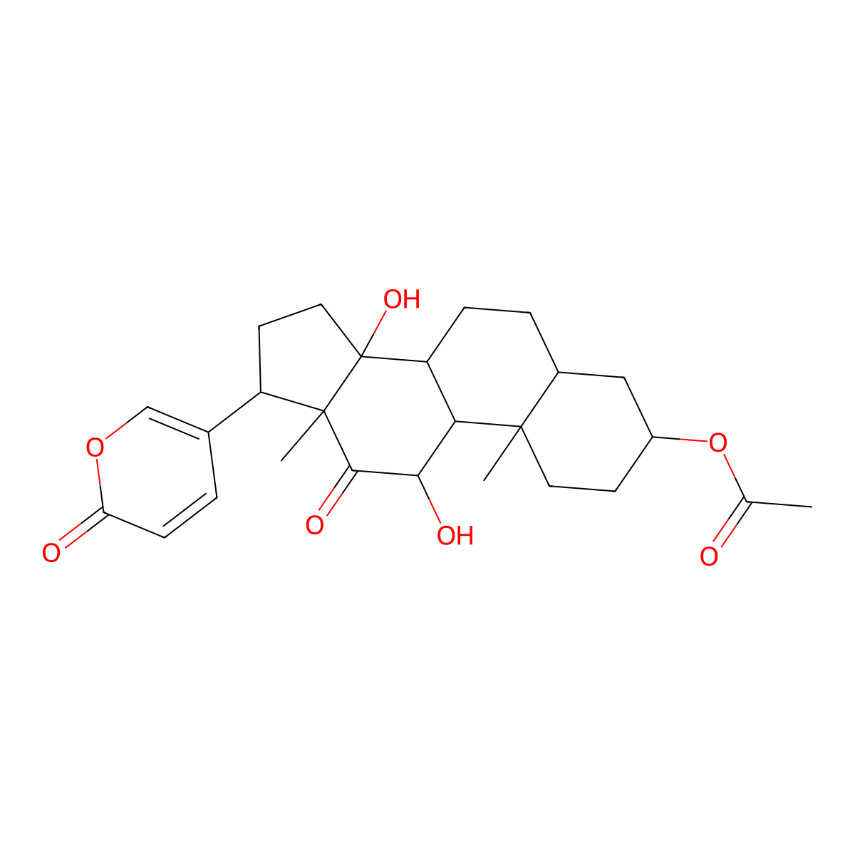 Acetylarenobufagin molecular structure, CAS 184673-79-8