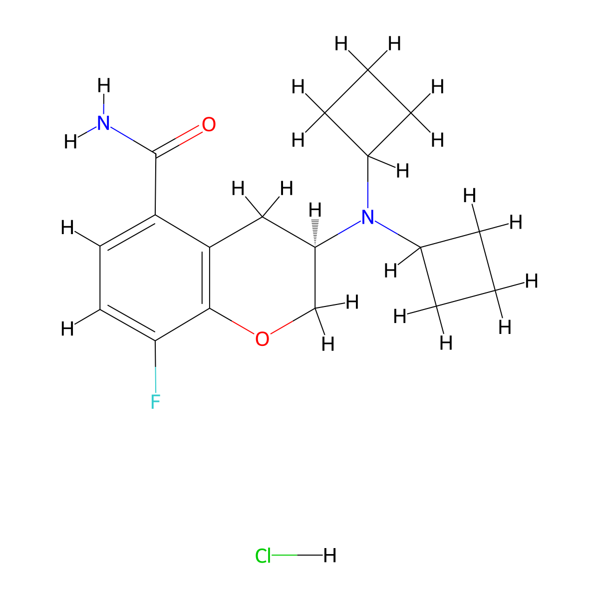NAD 299 hydrochloride molecular structure, CAS 184674-99-5
