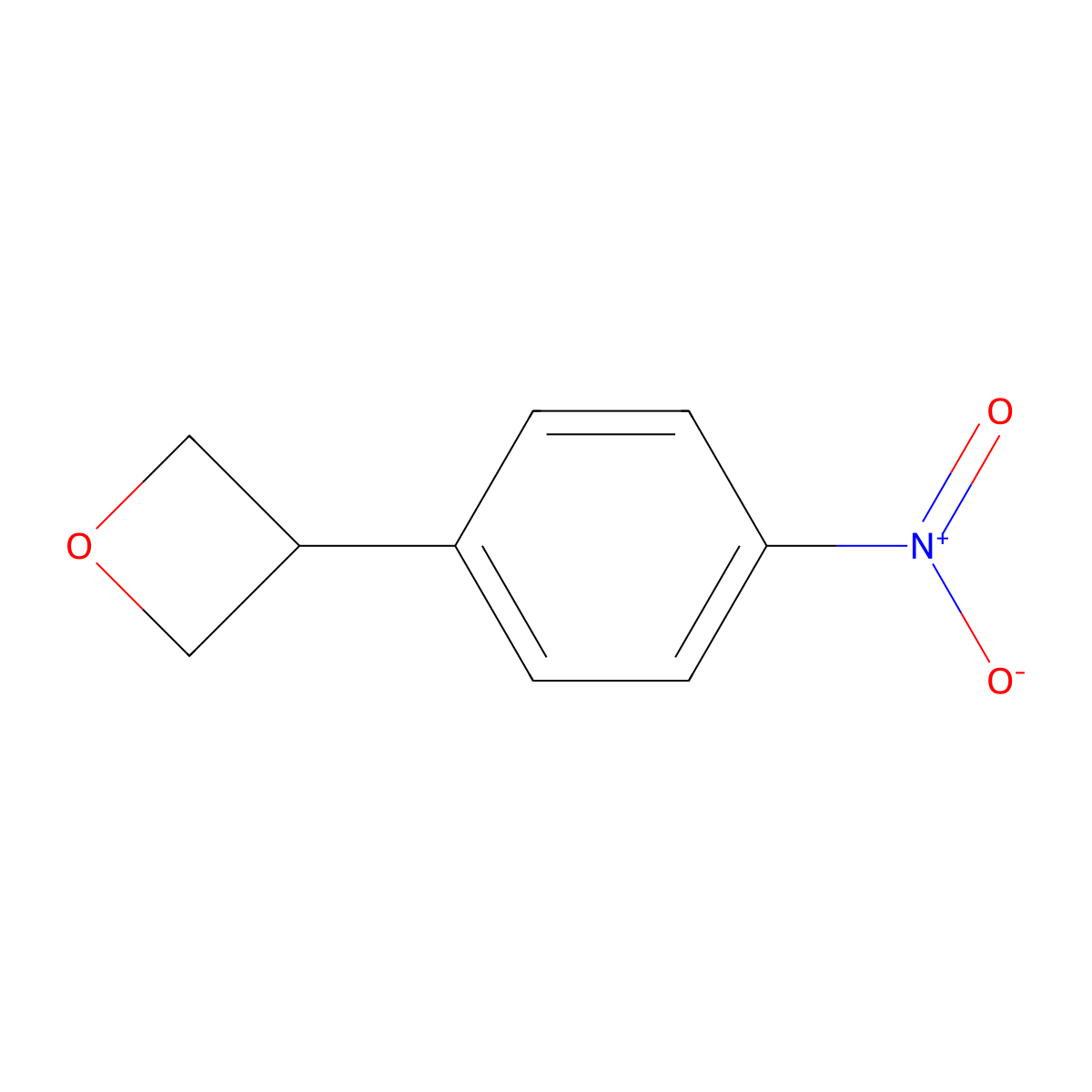 3-(4-Nitrophenyl)oxetane molecular structure, CAS 184682-45-9