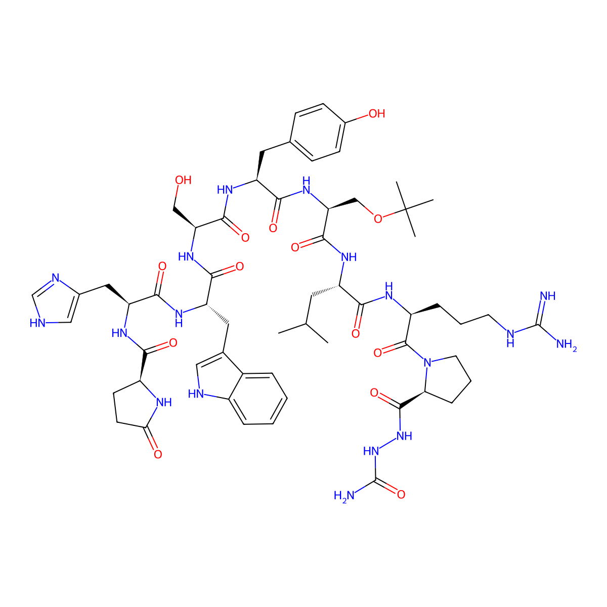 (Ser(tBu)6,Azagly10)-LHRH molecular structure, CAS 184686-52-0