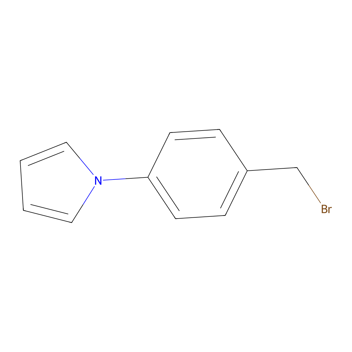 1-[4-(Bromomethyl)phenyl]-1H-pyrrole molecular structure, CAS 184698-65-5