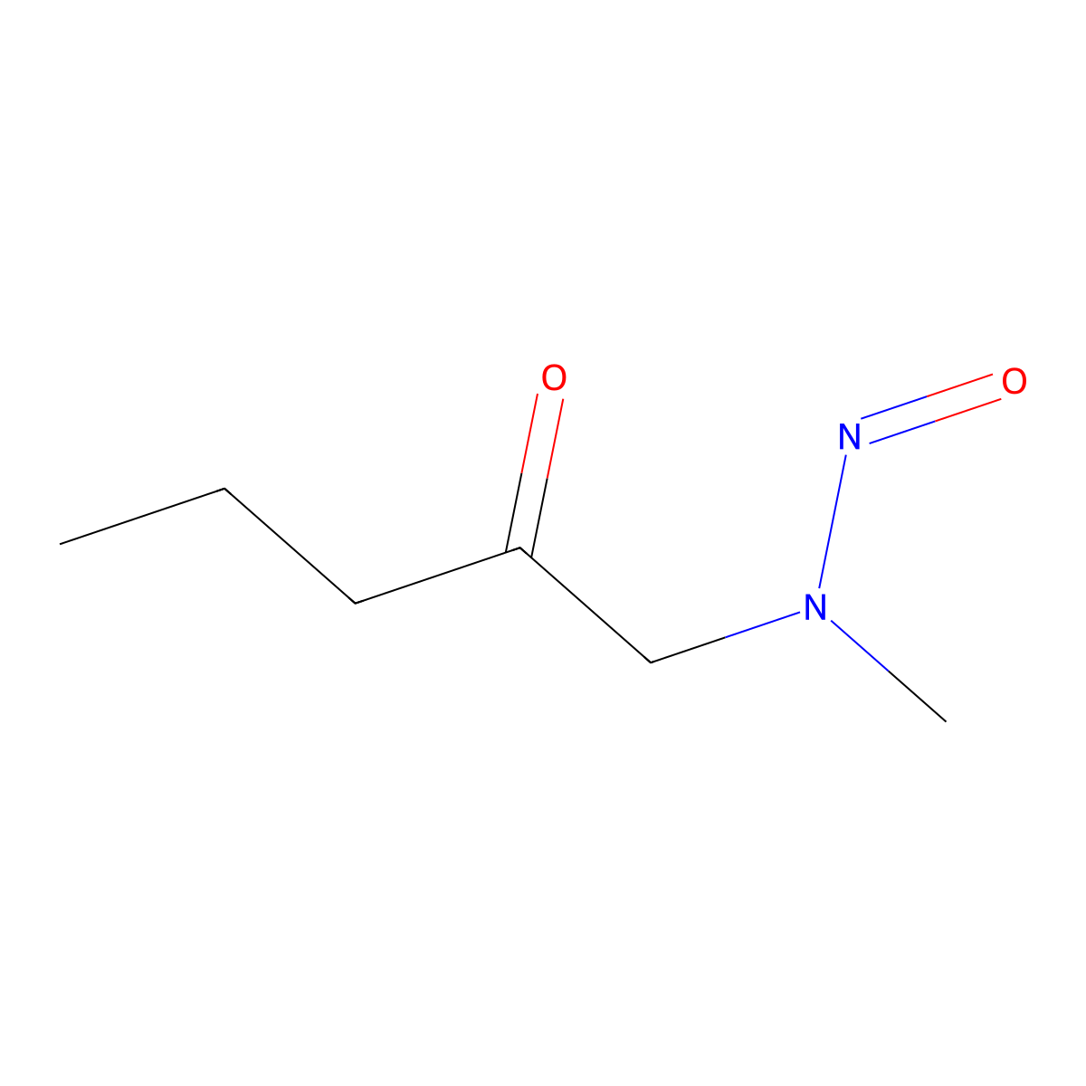 1-(Methylnitrosoamino)-2-pentanone molecular structure, CAS 184699-18-1