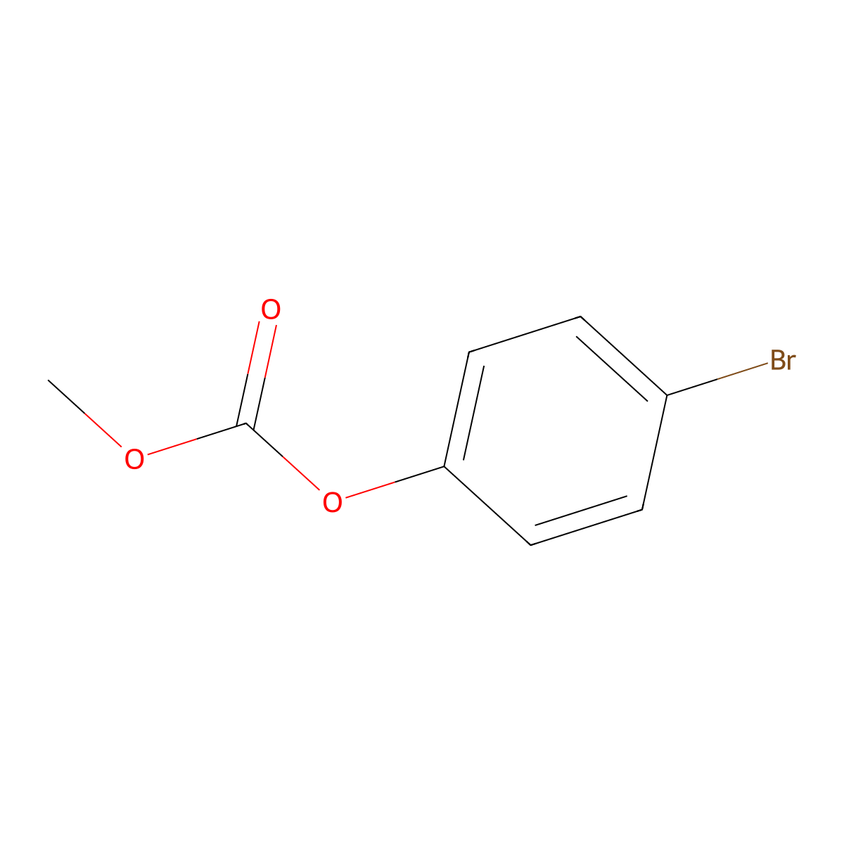 Carbonic acid, p-bromophenyl methyl ester molecular structure, CAS 1847-93-4