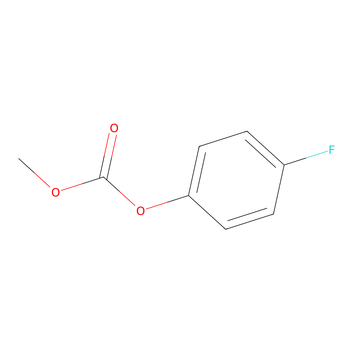Carbonic acid, p-fluorophenyl methyl ester molecular structure, CAS 1847-98-9