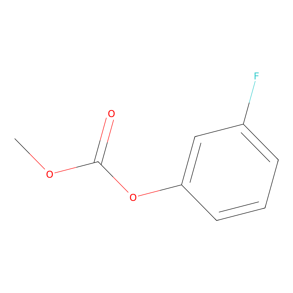 Carbonic acid methyl 3-fluorophenyl ester molecular structure, CAS 1847-99-0