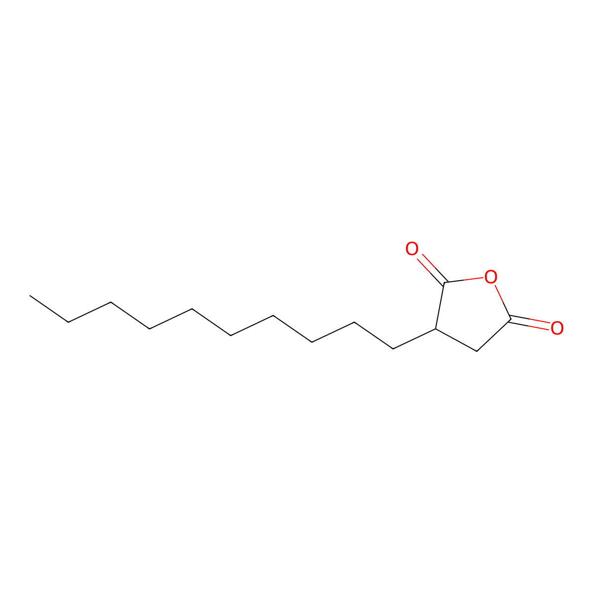 3-Decyldihydro-2,5-furandione molecular structure, CAS 18470-76-3