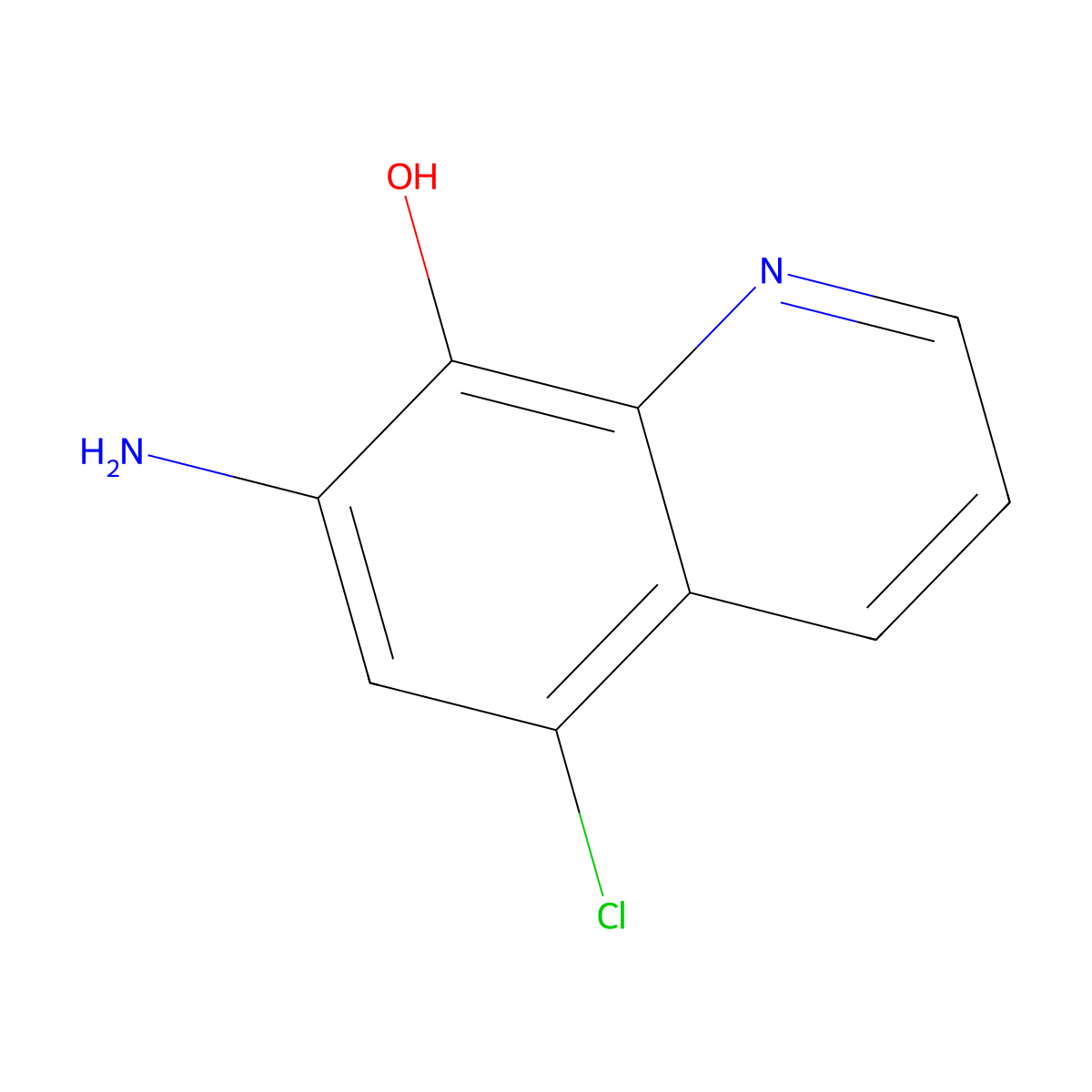 7-Amino-5-chloroquinolin-8-ol molecular structure, CAS 18471-93-7