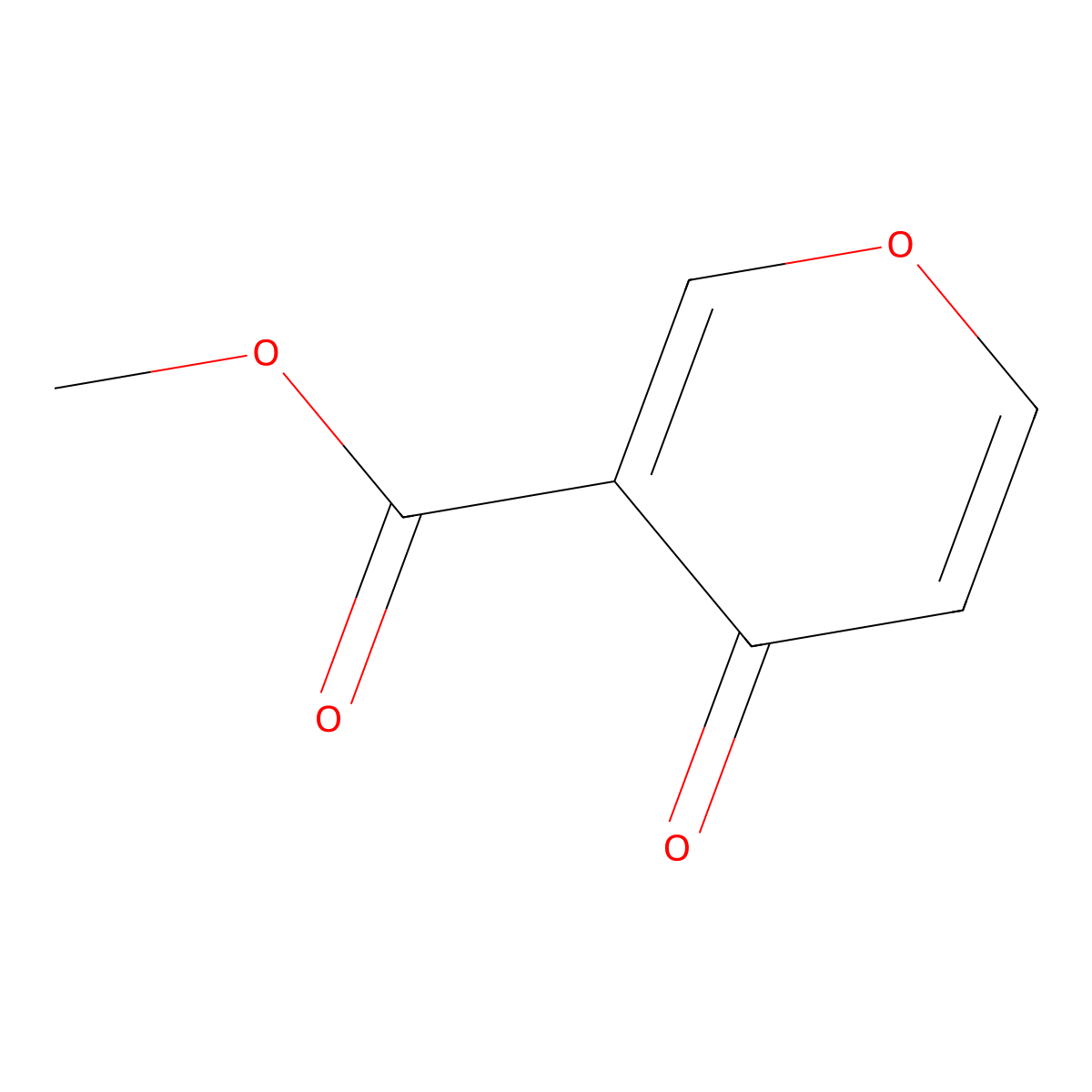 Methyl 4-oxo-4H-pyran-3-carboxylate molecular structure, CAS 184719-44-6