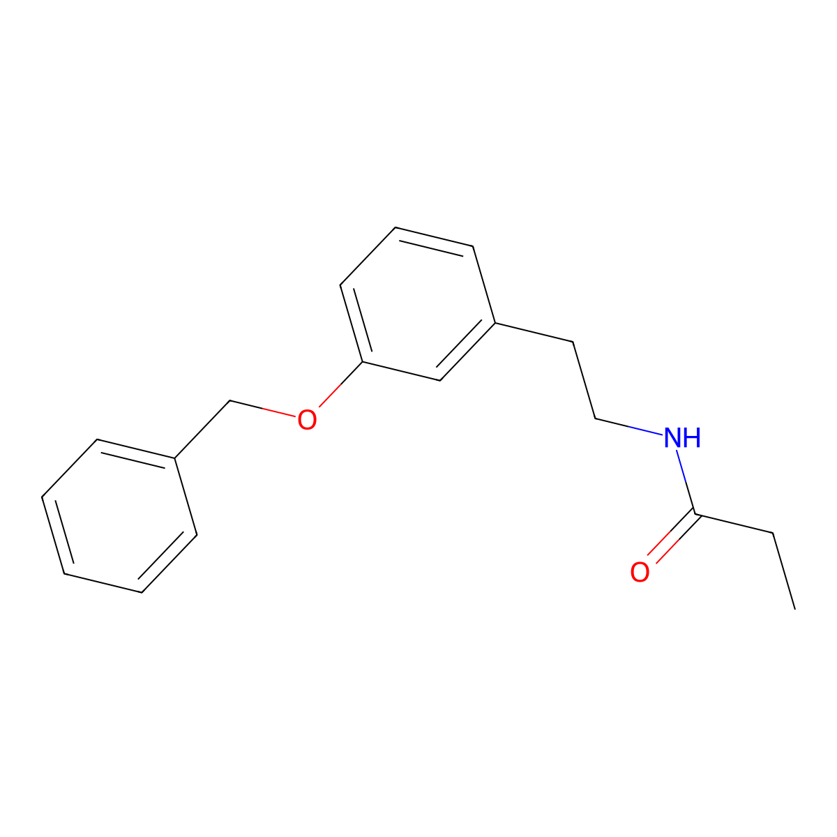 N-(3-(Benzyloxy)phenethyl)propionamide molecular structure, CAS 1847414-86-1