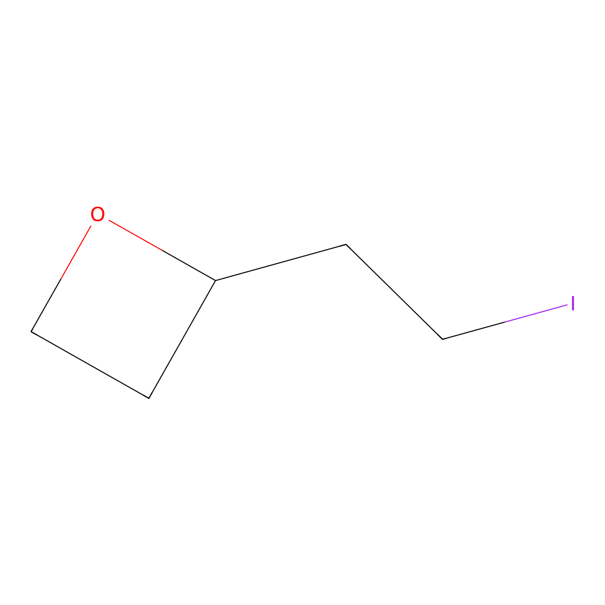 2-(2-Iodoethyl)oxetane molecular structure, CAS 1847452-78-1