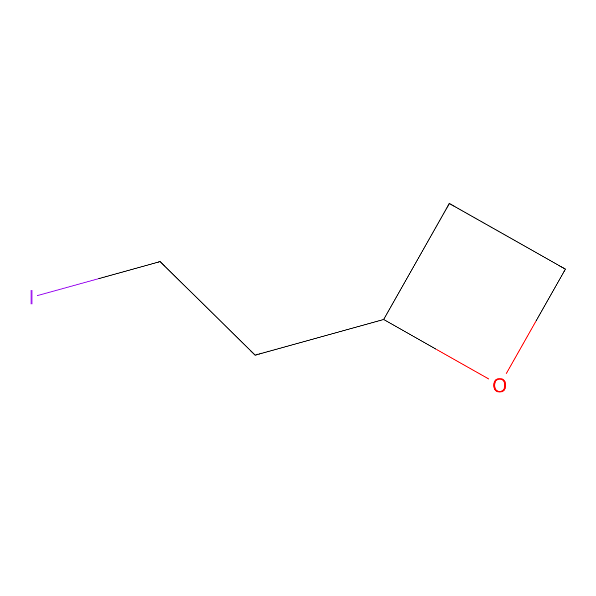 2-(2-Iodoethyl)oxetane molecular structure, CAS 1847452-78-1