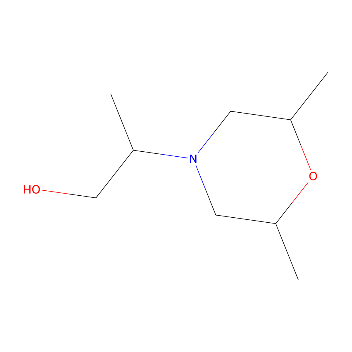 2-(Cis-2,6-dimethylmorpholino)propan-1-ol molecular structure, CAS 1847604-63-0