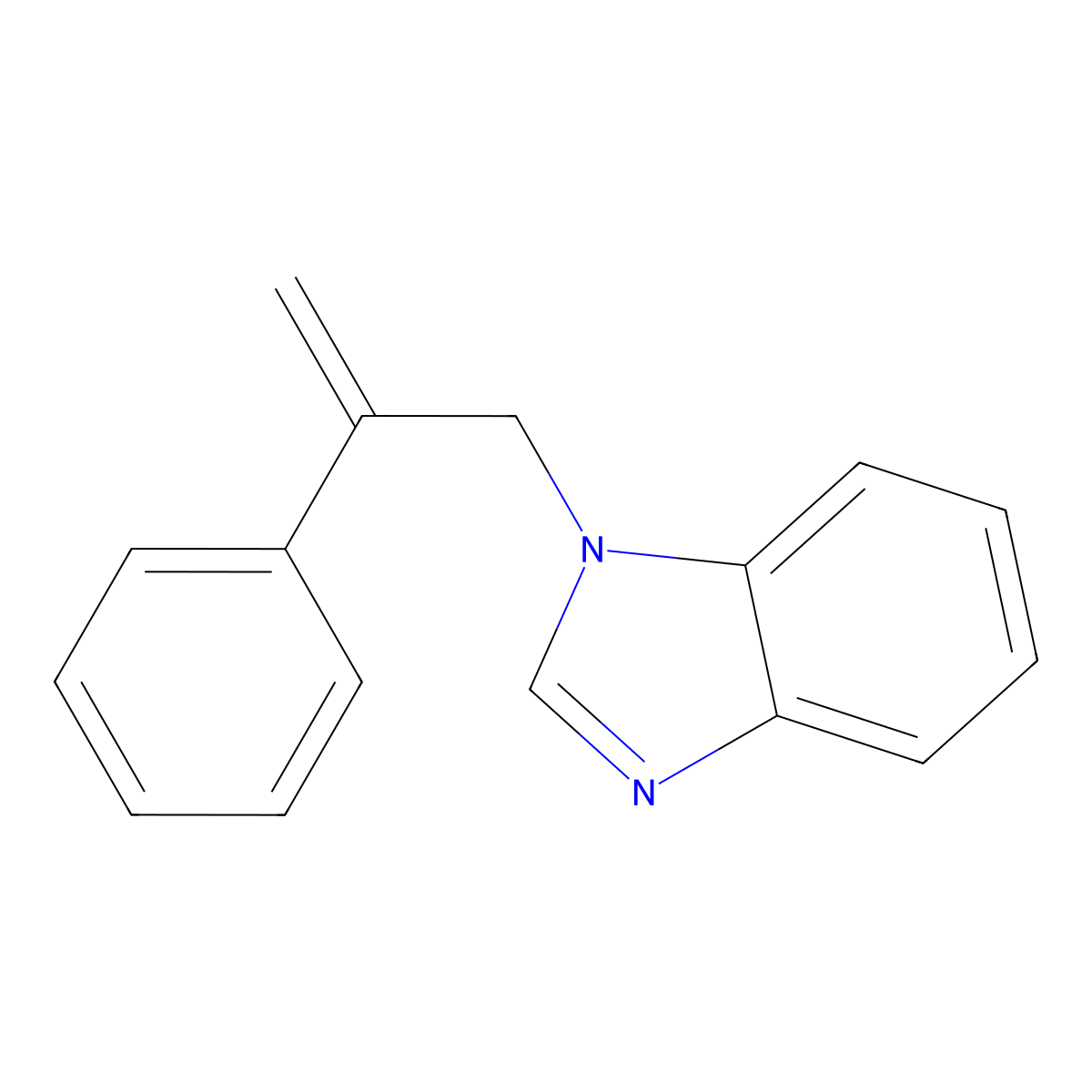 1-(2-Phenylprop-2-en-1-yl)-1H-benzimidazole molecular structure, CAS 184773-92-0