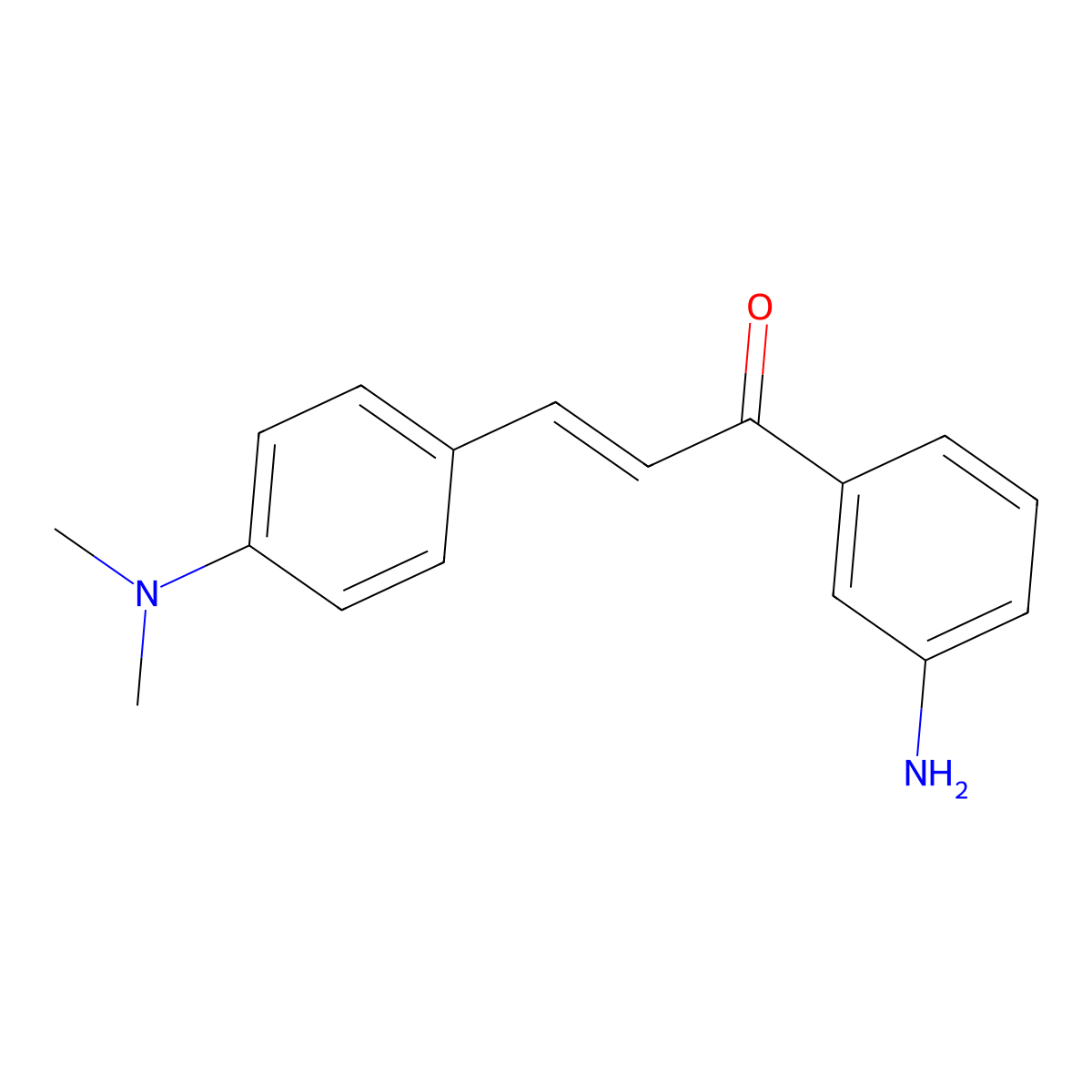1-(3-Aminophenyl)-3-[4-(dimethylamino)phenyl]prop-2-en-1-one molecular structure, CAS 184774-52-5