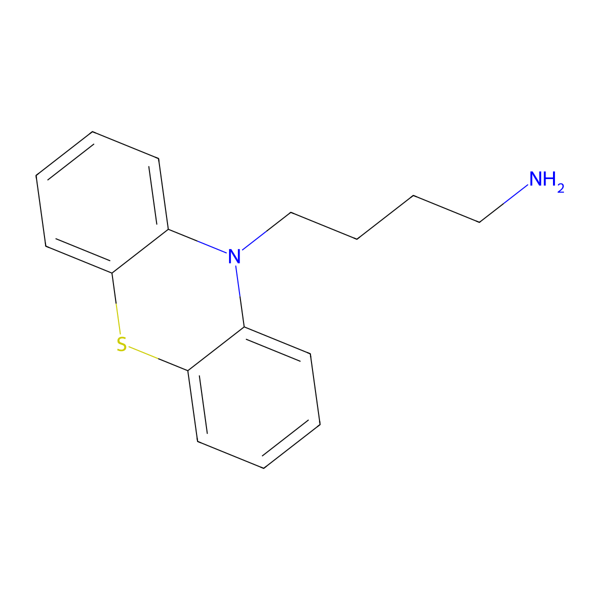 4-(10H-phenothiazin-10-yl)butan-1-amine molecular structure, CAS 184776-54-3