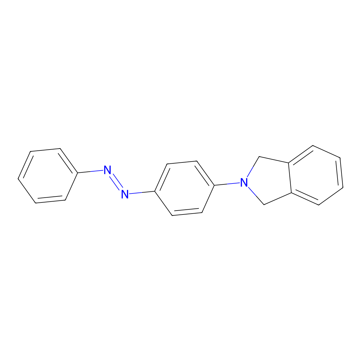 2-{4-[(E)-Phenyldiazenyl]phenyl}-2,3-dihydro-1H-isoindole molecular structure, CAS 184778-62-9