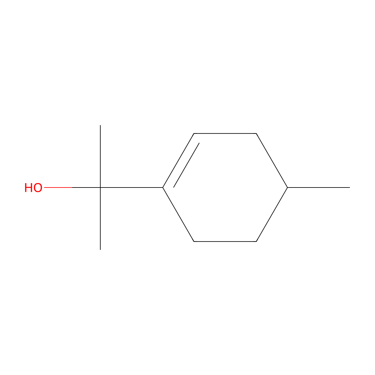 1-Cyclohexene-1-methanol, alpha,alpha,4-trimethyl- molecular structure, CAS 18479-65-7