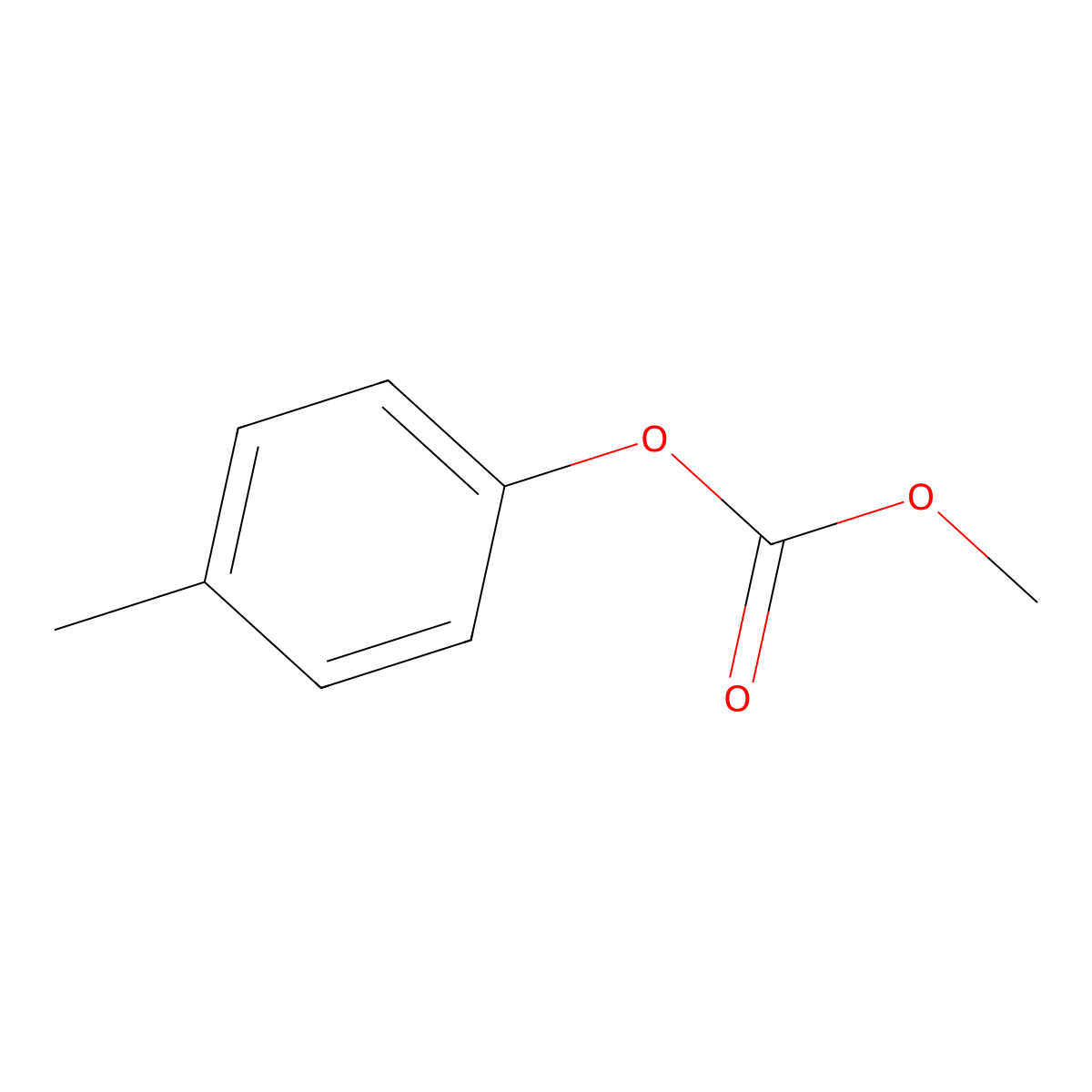 Carbonic acid, methyl 4-methylphenyl ester molecular structure, CAS 1848-01-7