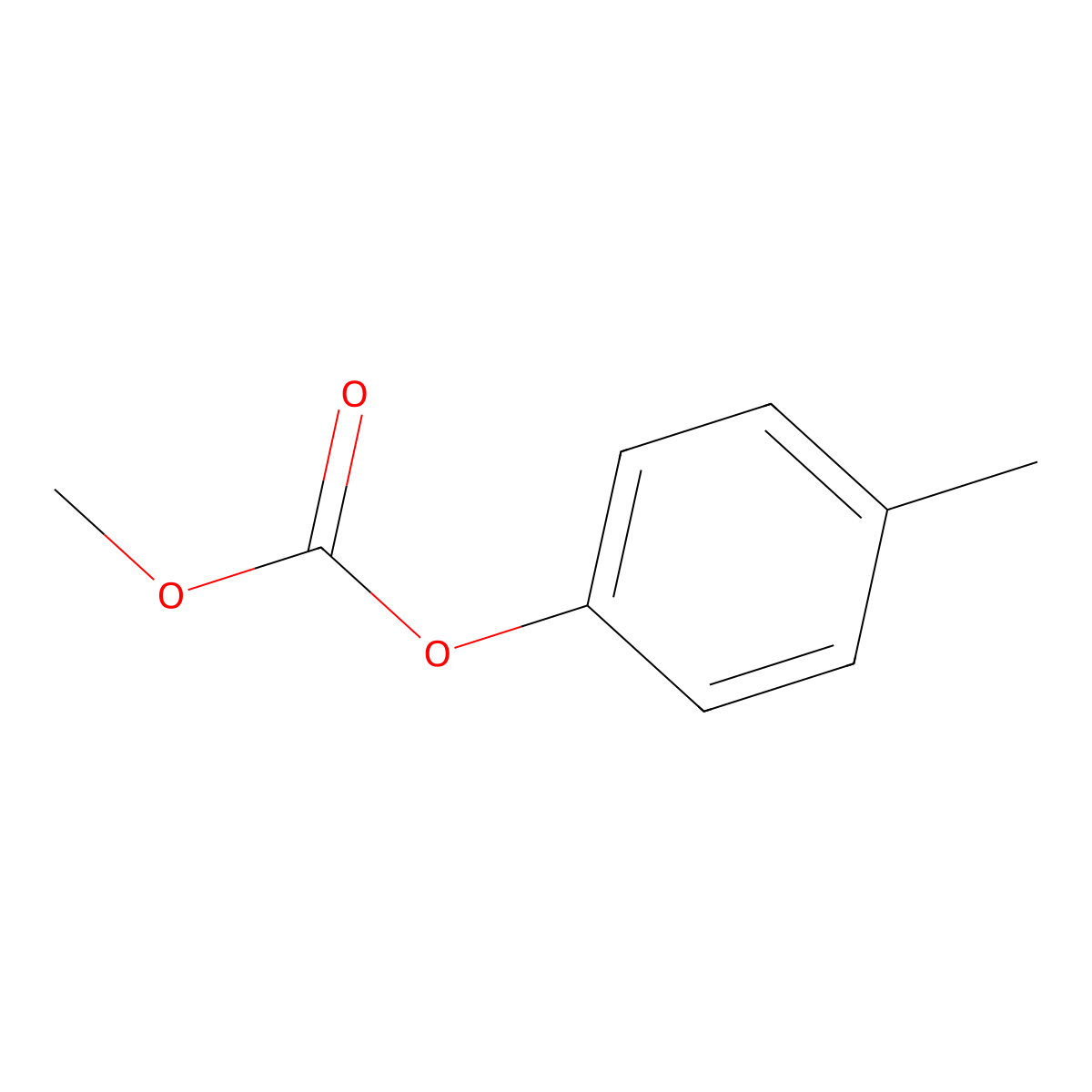 Carbonic acid, methyl 4-methylphenyl ester molecular structure, CAS 1848-01-7