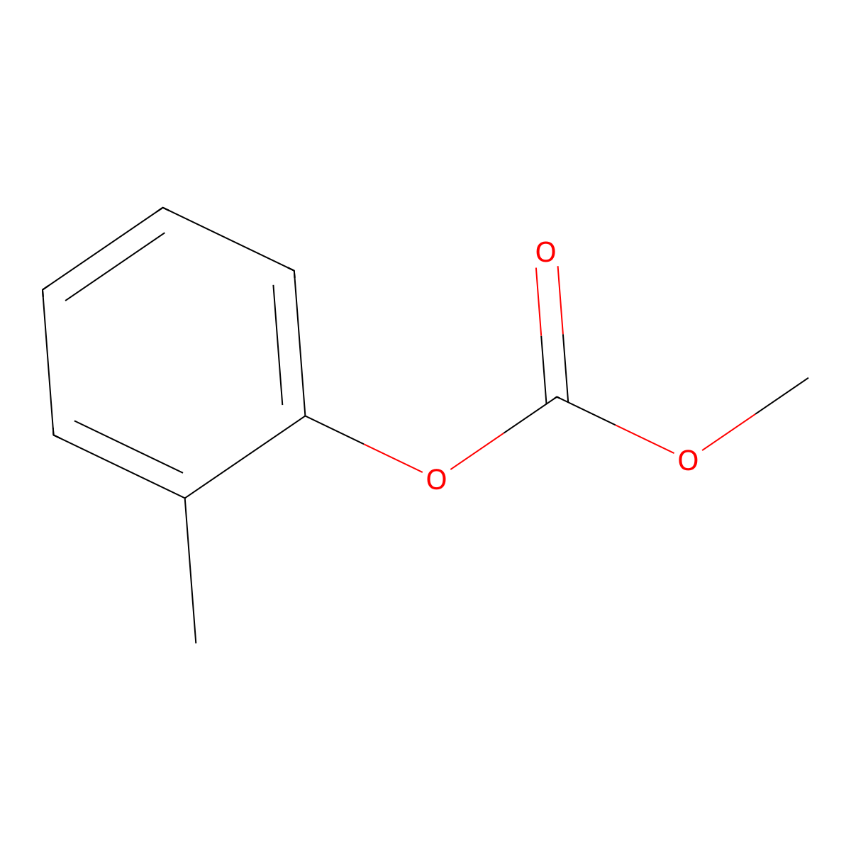 Methyl O-tolyl carbonate molecular structure, CAS 1848-03-9