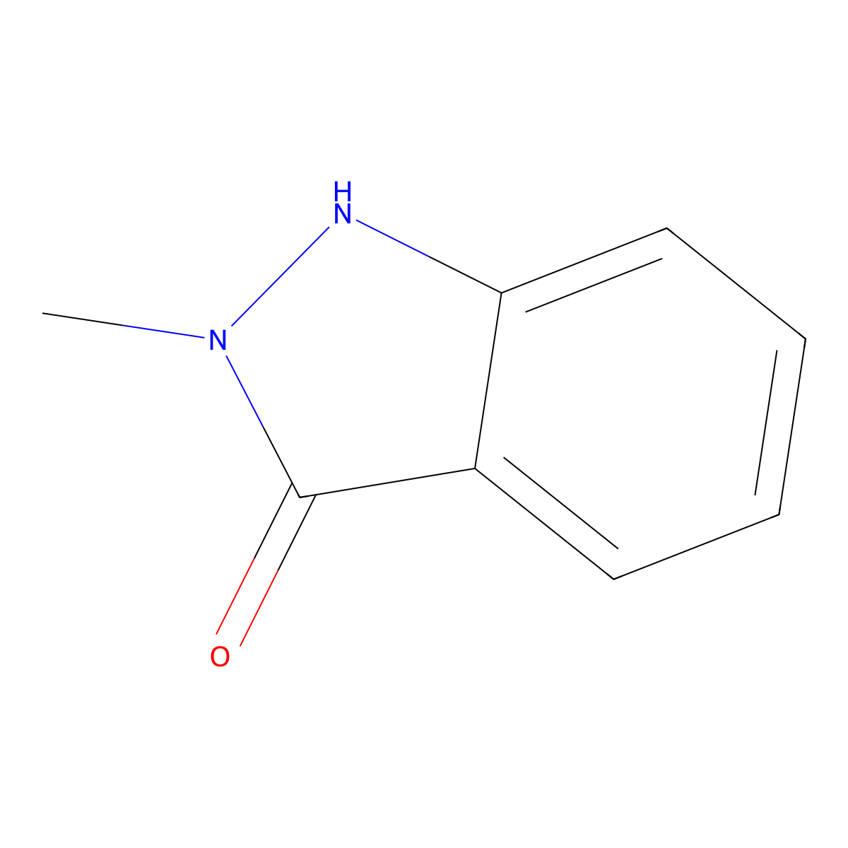 2-methyl-1H-indazol-3(2H)-one molecular structure, CAS 1848-40-4