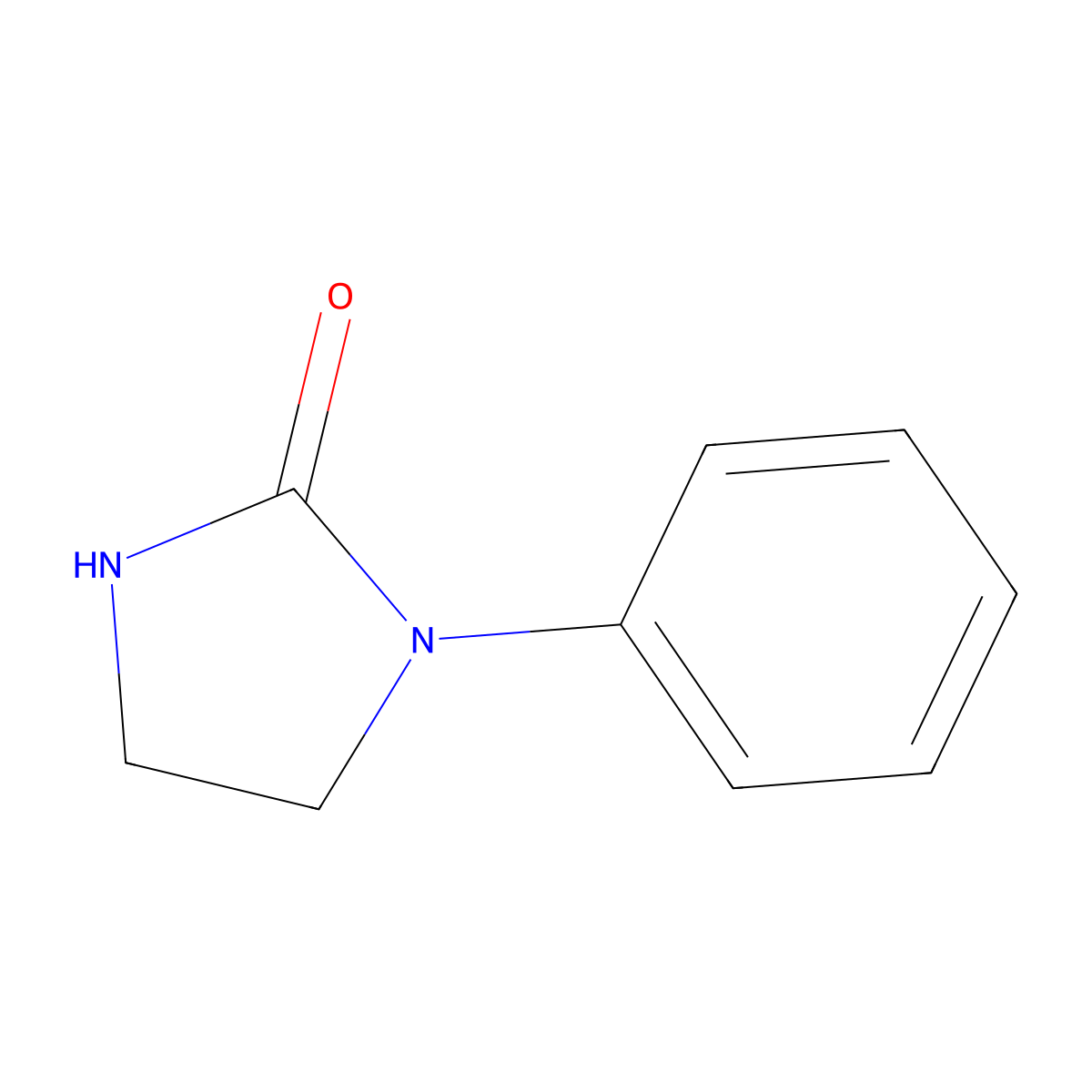 1-Phenylimidazolidin-2-one molecular structure, CAS 1848-69-7