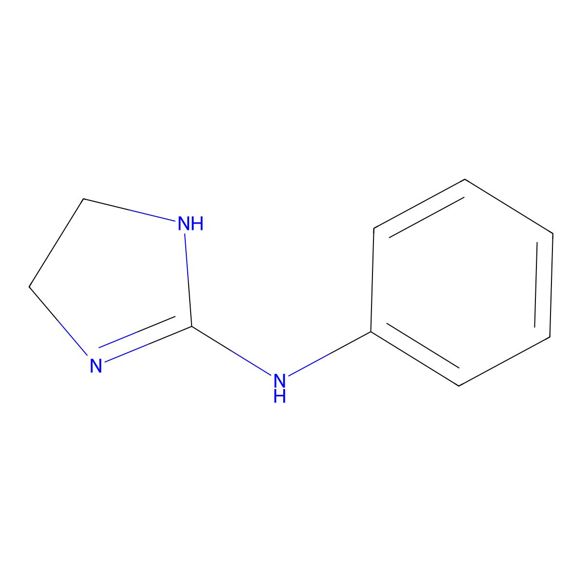 Imidazolidine, 2-(phenylimino)- molecular structure, CAS 1848-75-5